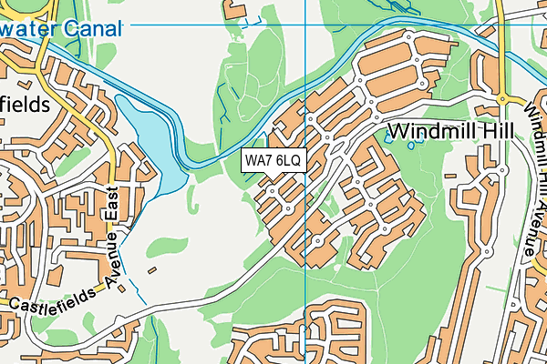 WA7 6LQ map - OS VectorMap District (Ordnance Survey)
