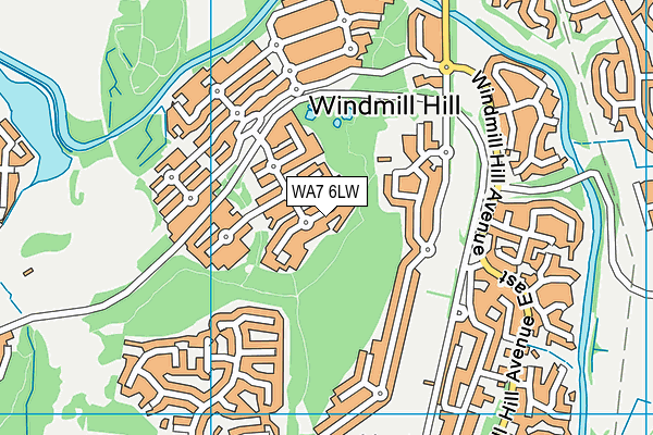 WA7 6LW map - OS VectorMap District (Ordnance Survey)