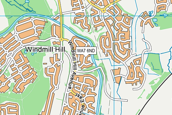 WA7 6ND map - OS VectorMap District (Ordnance Survey)