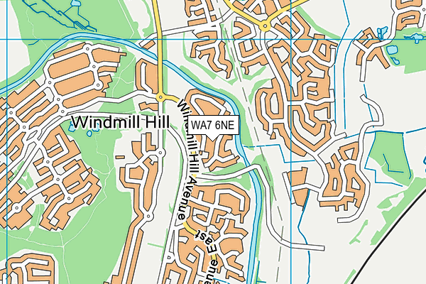 WA7 6NE map - OS VectorMap District (Ordnance Survey)