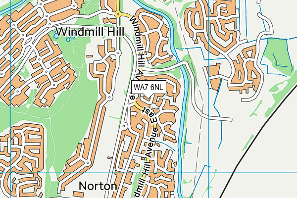 WA7 6NL map - OS VectorMap District (Ordnance Survey)
