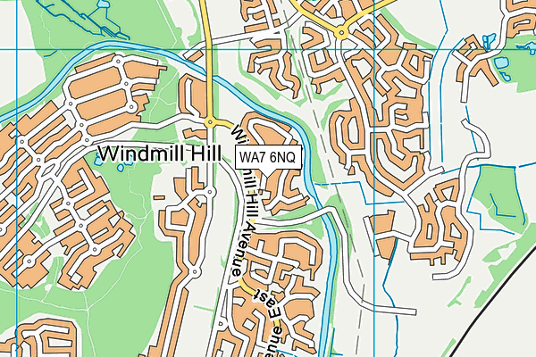 WA7 6NQ map - OS VectorMap District (Ordnance Survey)