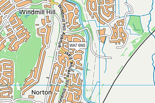 WA7 6NS map - OS VectorMap District (Ordnance Survey)