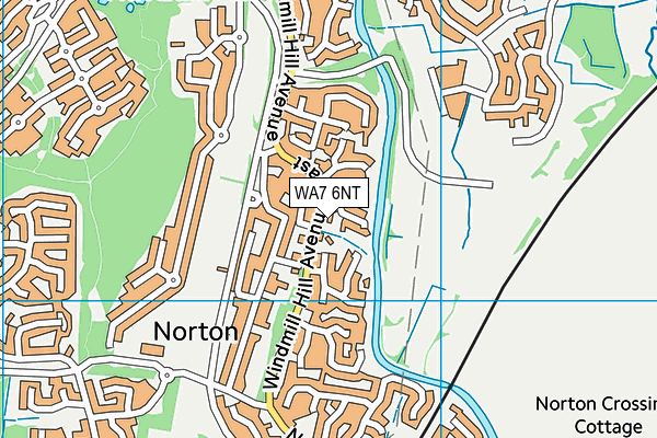 WA7 6NT map - OS VectorMap District (Ordnance Survey)