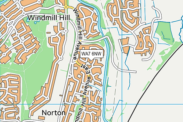 WA7 6NW map - OS VectorMap District (Ordnance Survey)