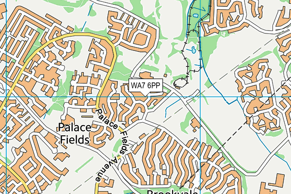 WA7 6PP map - OS VectorMap District (Ordnance Survey)