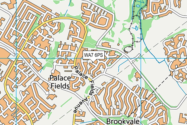 WA7 6PS map - OS VectorMap District (Ordnance Survey)