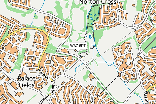 WA7 6PT map - OS VectorMap District (Ordnance Survey)