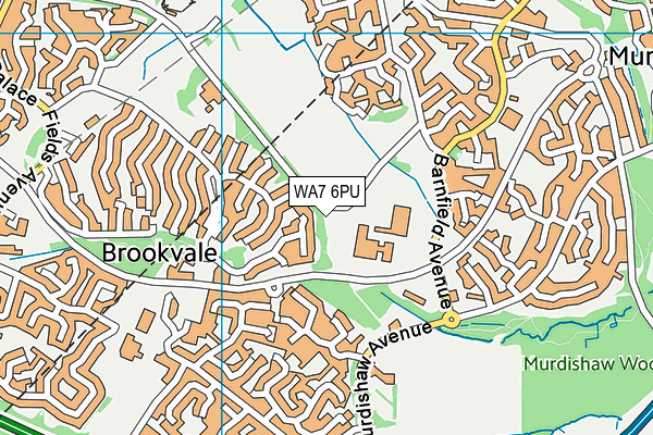 WA7 6PU map - OS VectorMap District (Ordnance Survey)