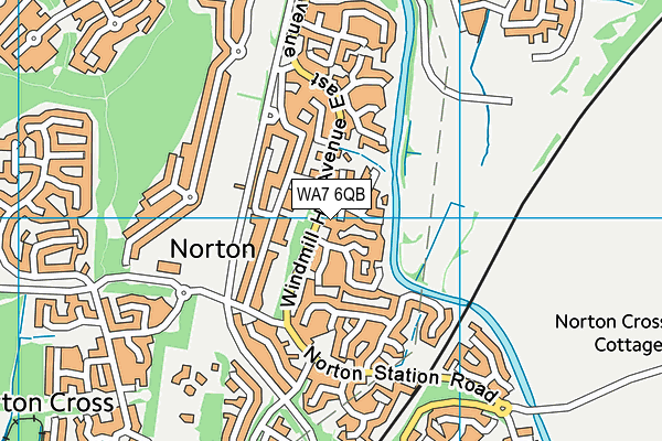 WA7 6QB map - OS VectorMap District (Ordnance Survey)