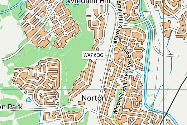 WA7 6QG map - OS VectorMap District (Ordnance Survey)
