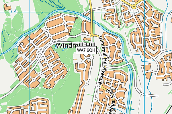 WA7 6QH map - OS VectorMap District (Ordnance Survey)