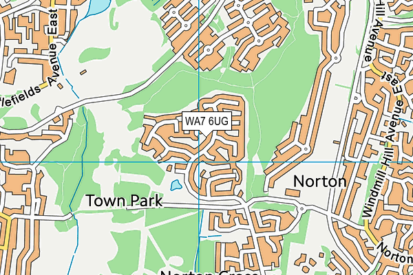 WA7 6UG map - OS VectorMap District (Ordnance Survey)