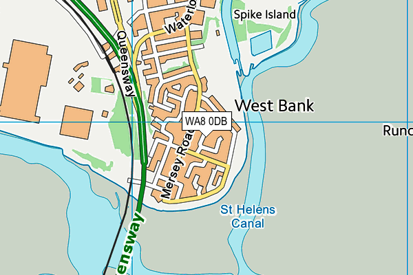 WA8 0DB map - OS VectorMap District (Ordnance Survey)