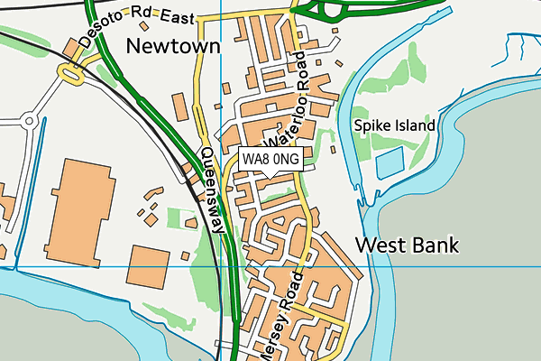 WA8 0NG map - OS VectorMap District (Ordnance Survey)