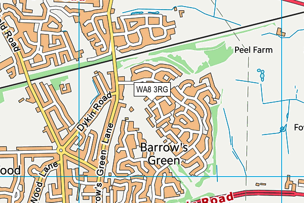 WA8 3RG map - OS VectorMap District (Ordnance Survey)