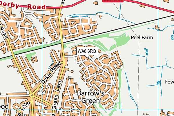 WA8 3RQ map - OS VectorMap District (Ordnance Survey)