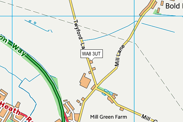 WA8 3UT map - OS VectorMap District (Ordnance Survey)