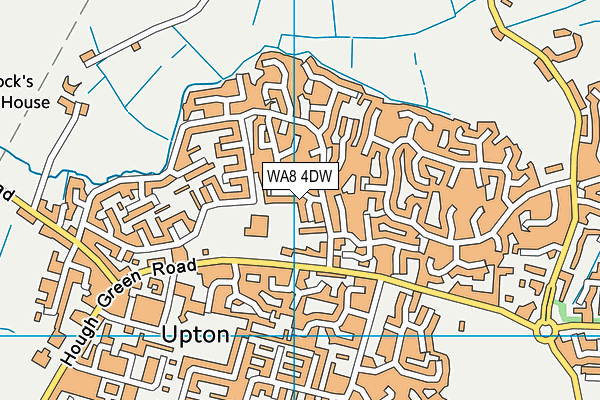 WA8 4DW map - OS VectorMap District (Ordnance Survey)