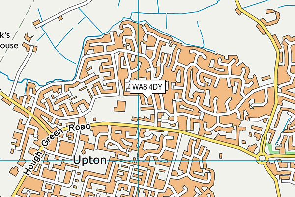 WA8 4DY map - OS VectorMap District (Ordnance Survey)
