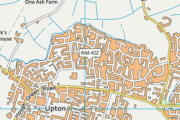 WA8 4DZ map - OS VectorMap District (Ordnance Survey)