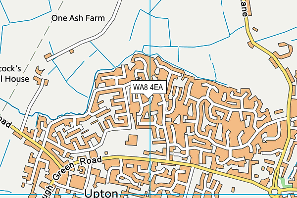 WA8 4EA map - OS VectorMap District (Ordnance Survey)