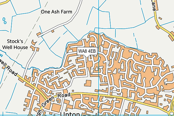 WA8 4EB map - OS VectorMap District (Ordnance Survey)
