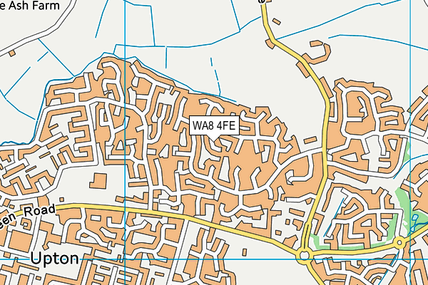 WA8 4FE map - OS VectorMap District (Ordnance Survey)