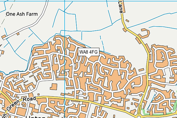 WA8 4FG map - OS VectorMap District (Ordnance Survey)