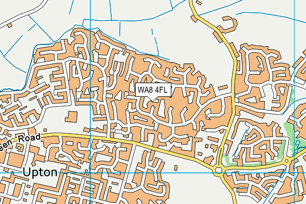 WA8 4FL map - OS VectorMap District (Ordnance Survey)