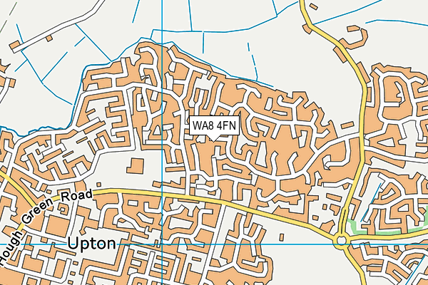 WA8 4FN map - OS VectorMap District (Ordnance Survey)