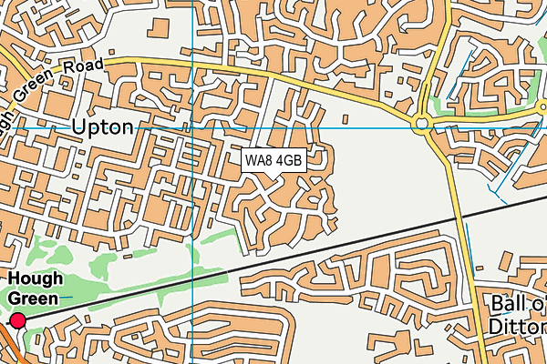 WA8 4GB map - OS VectorMap District (Ordnance Survey)