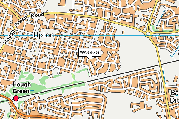 WA8 4GG map - OS VectorMap District (Ordnance Survey)
