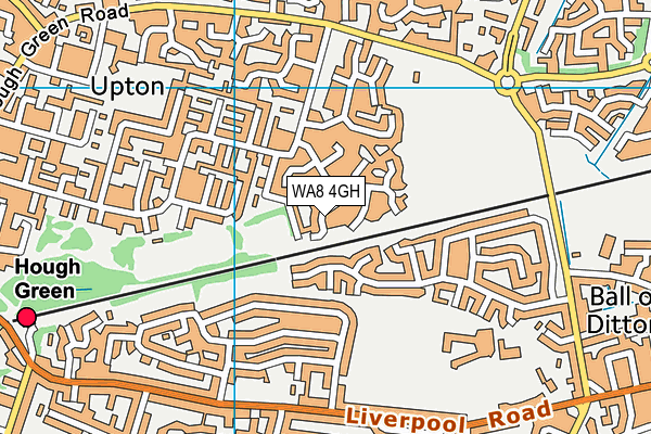 WA8 4GH map - OS VectorMap District (Ordnance Survey)