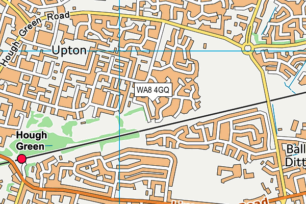 WA8 4GQ map - OS VectorMap District (Ordnance Survey)