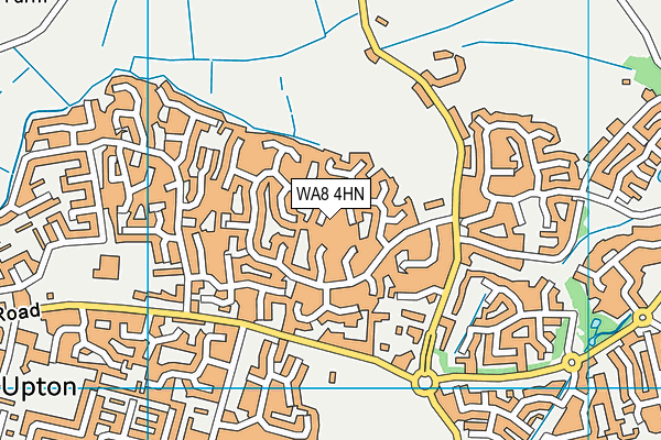 WA8 4HN map - OS VectorMap District (Ordnance Survey)
