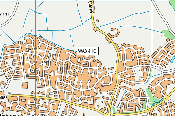 WA8 4HQ map - OS VectorMap District (Ordnance Survey)
