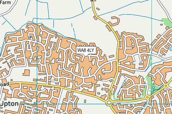 WA8 4LY map - OS VectorMap District (Ordnance Survey)