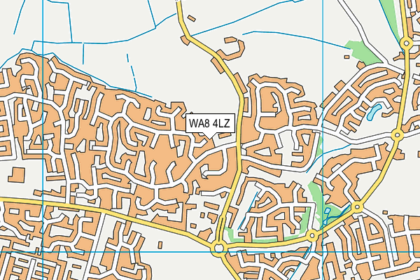 WA8 4LZ map - OS VectorMap District (Ordnance Survey)