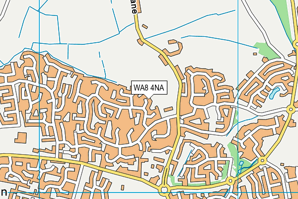 WA8 4NA map - OS VectorMap District (Ordnance Survey)
