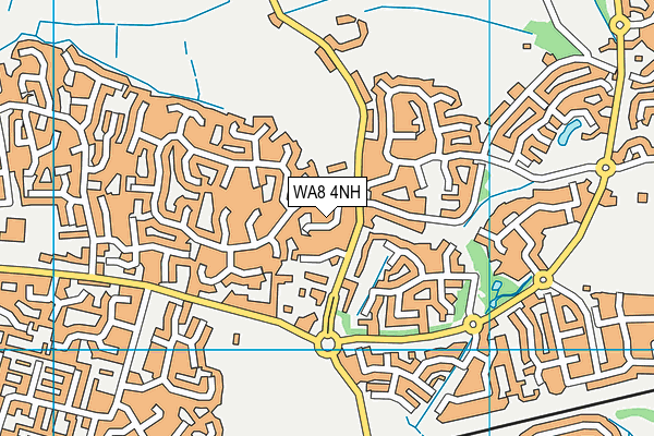 WA8 4NH map - OS VectorMap District (Ordnance Survey)