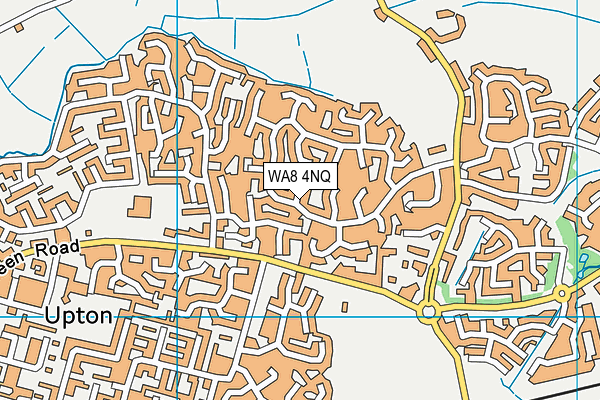 Parklands Sports Club map (WA8 4NQ) - OS VectorMap District (Ordnance Survey)