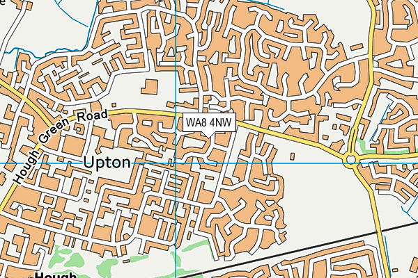 WA8 4NW map - OS VectorMap District (Ordnance Survey)