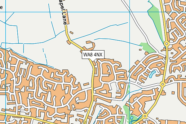 WA8 4NX map - OS VectorMap District (Ordnance Survey)