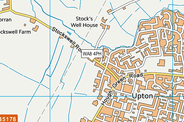 WA8 4PH map - OS VectorMap District (Ordnance Survey)