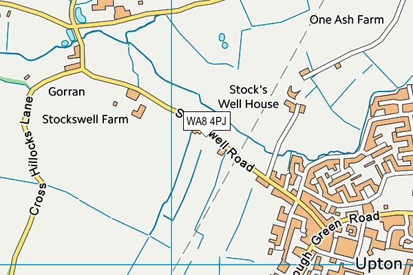 WA8 4PJ map - OS VectorMap District (Ordnance Survey)