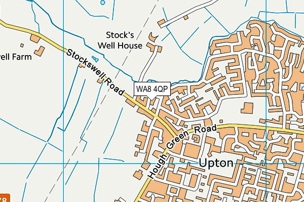 WA8 4QP map - OS VectorMap District (Ordnance Survey)