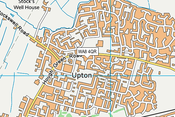 WA8 4QR map - OS VectorMap District (Ordnance Survey)