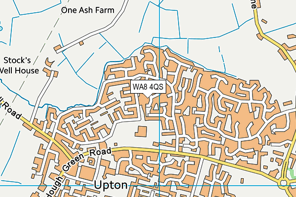 WA8 4QS map - OS VectorMap District (Ordnance Survey)