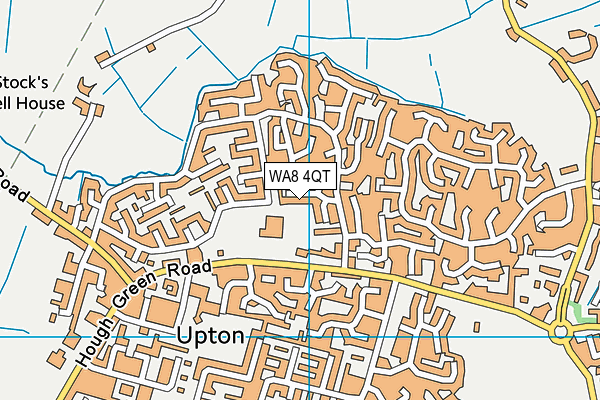 WA8 4QT map - OS VectorMap District (Ordnance Survey)